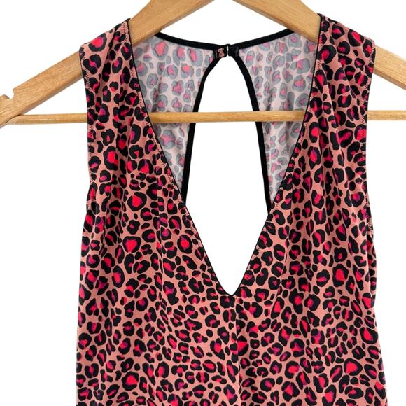 Victoria’s Secret Very Sexy Animal Print Open Back Plunge Teddy Bodysuit Size M - Picture 3 of 8